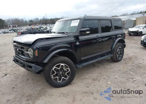 2022 Ford Bronco Outer Banks z USA, uszkodzony, nr VIN 1FMEE5BP1NLB69590